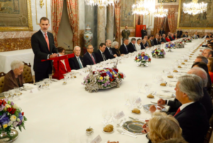 El banquet d'honor del premi Cervantes
