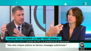 El l&iacute;der del PP catal&agrave;, Xavier Garc&iacute;a Albiol, al programa Els Matins de TV3