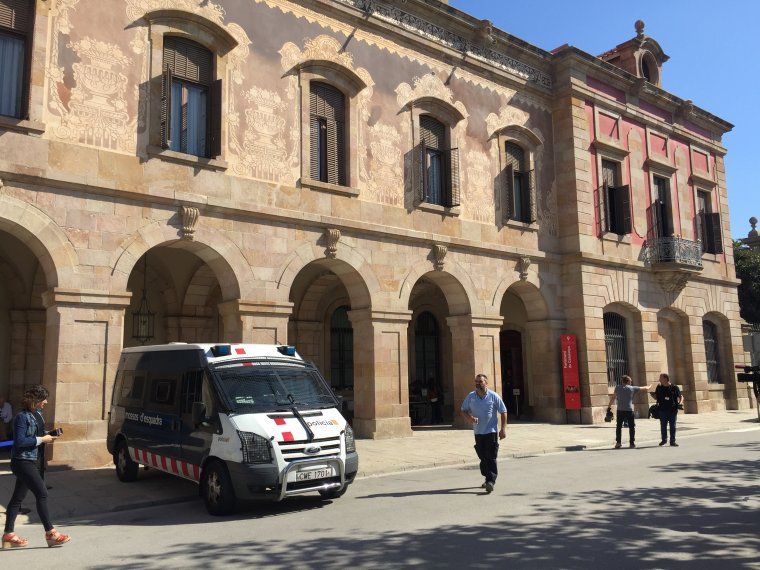 El Parlament de Catalunya, avui blindat