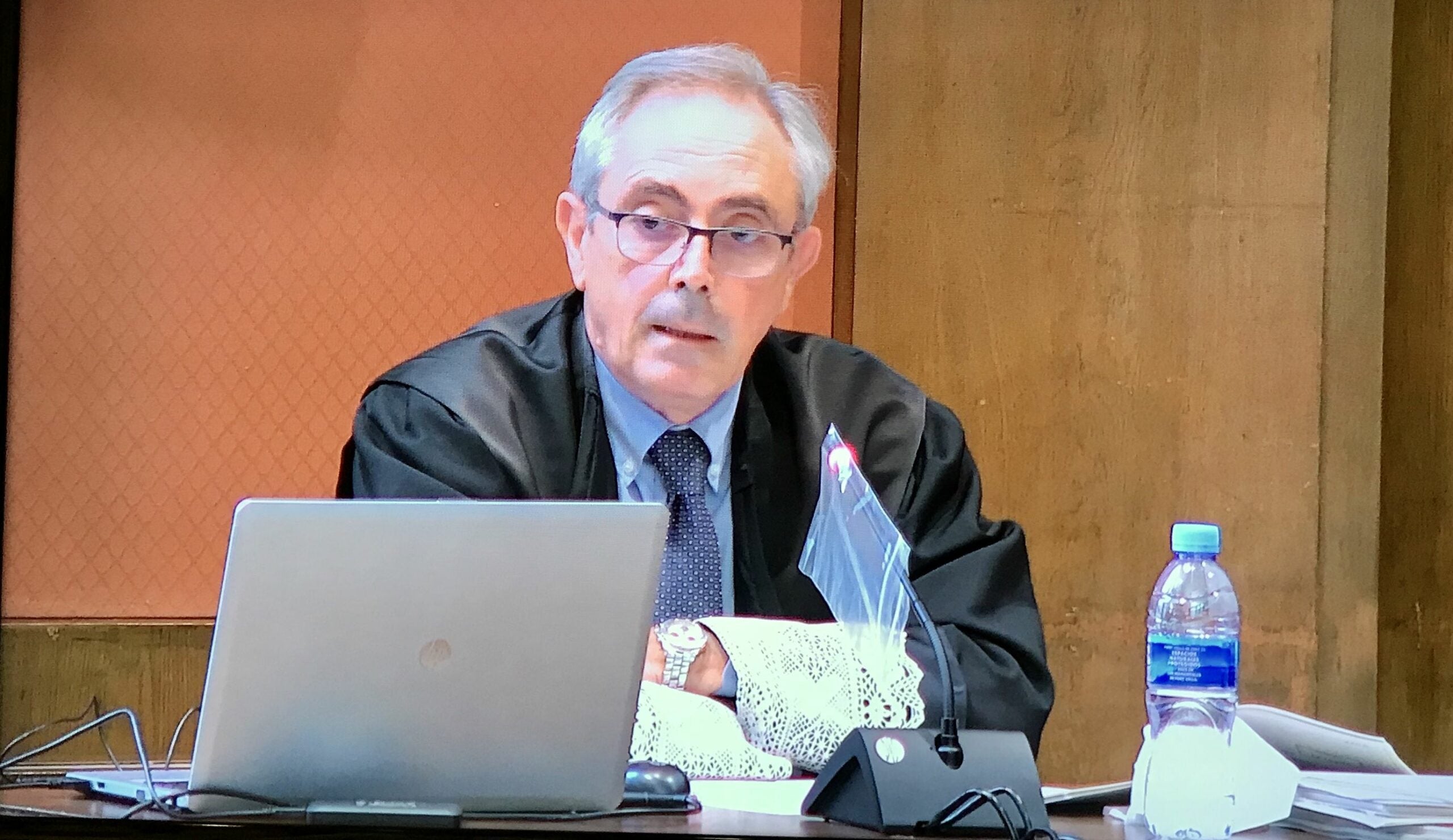 El fiscal Pedro Ariche, en un moment de la vista