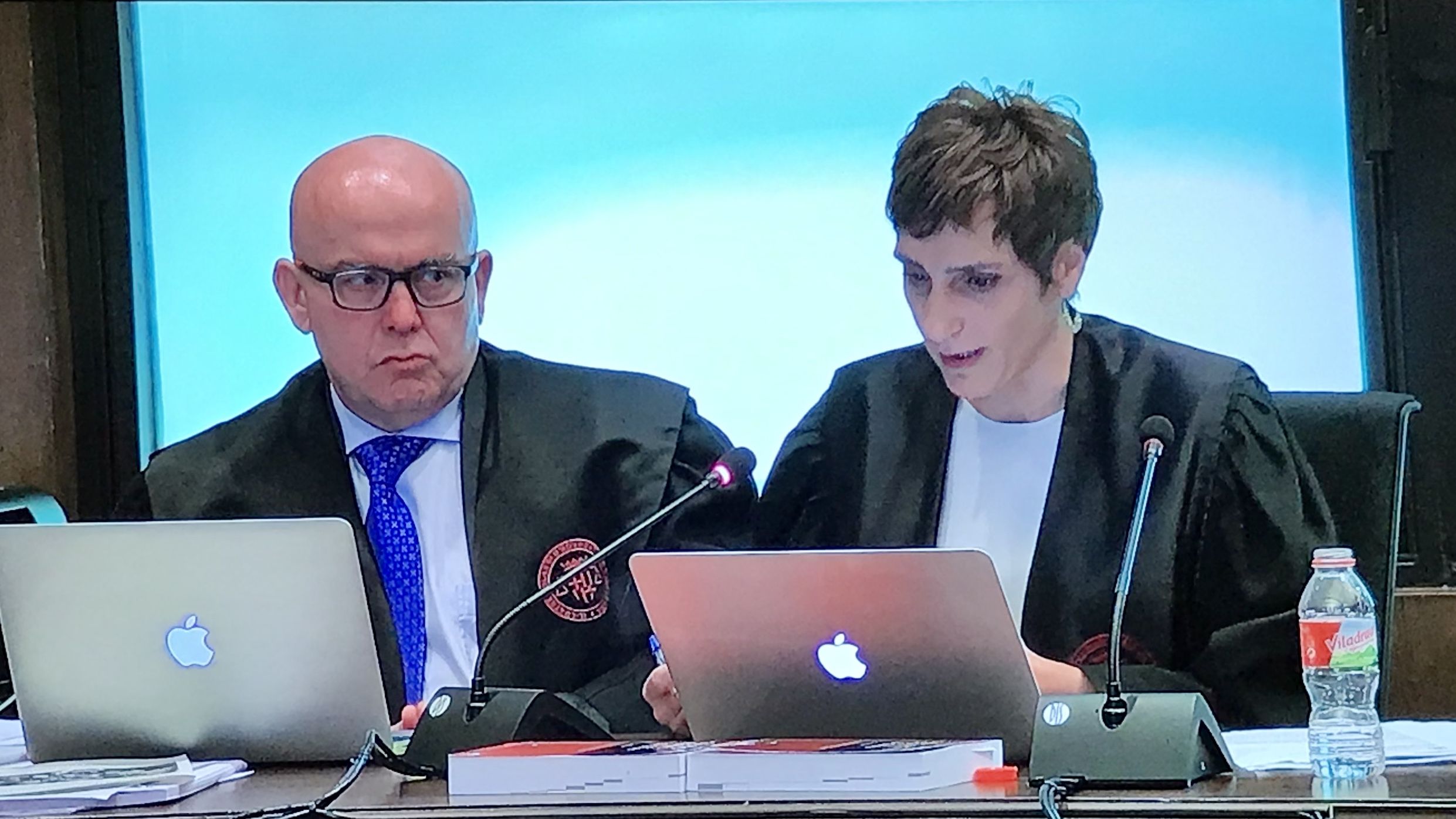 Boye i Elbal, en un moment de la seva intervenci? al judici per desob
