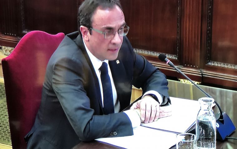 Josep Rull, durant la declaració