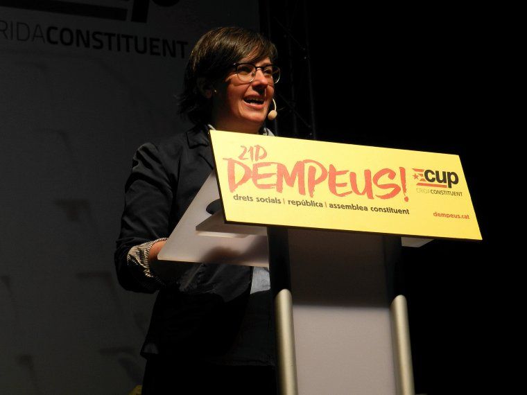 La diputada de la CUP Mireia Boya ha parlat de la defensa del medi ambient a la República