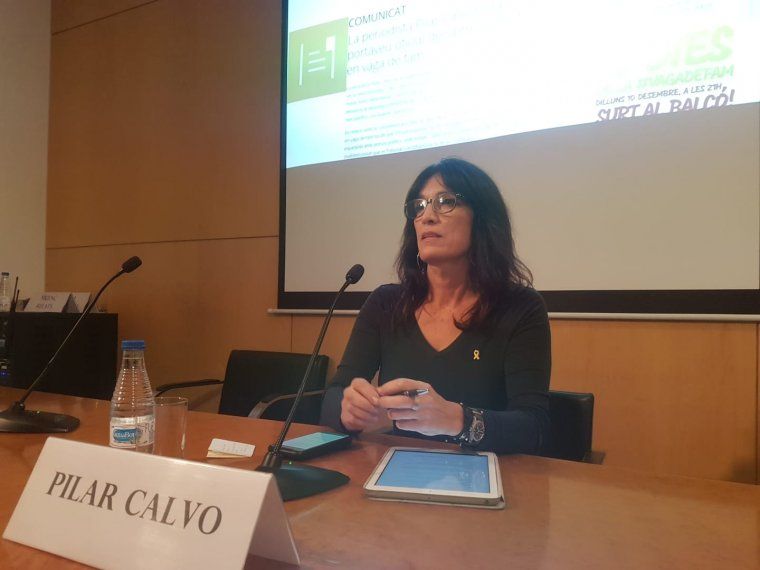 La portaveu dels presos polítics en vaga de fam, Pilar Calvo