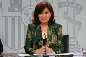 La vicepresidenta del govern espanyol, Carmen Calvo