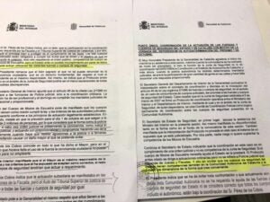L'acta de la reunió amb de Los Cobos tres dies abans del referèndum dóna pistes sobre com pensen actuar