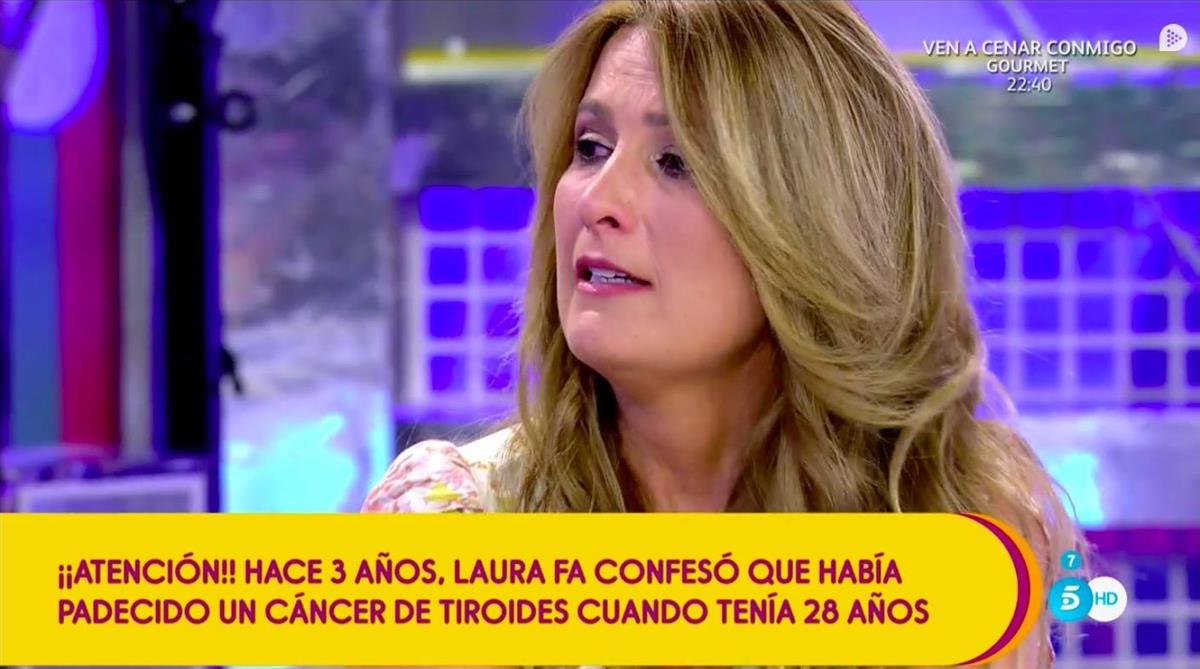 Laura Fa plora a 'Sálvame' Telecinco Laura Fa plora a 'Sálvame' Telecinco