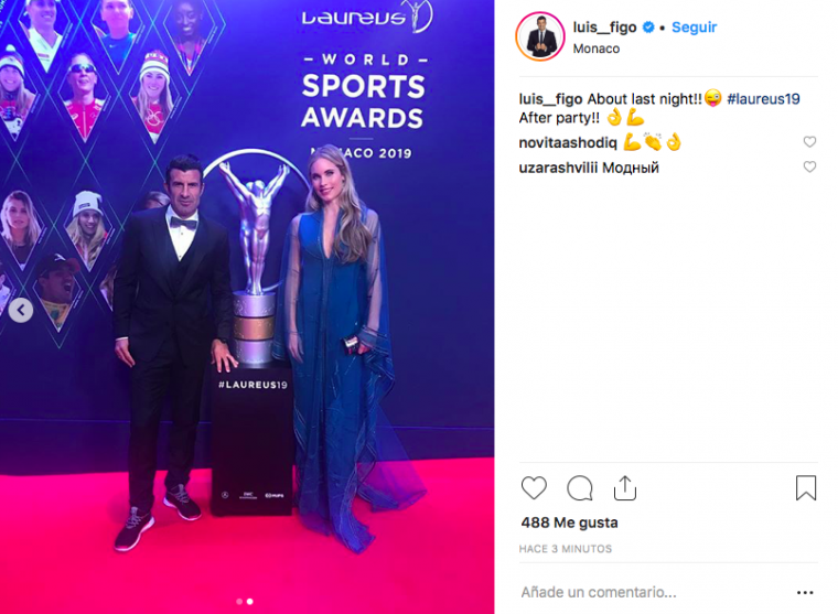 Luis Figo i la seva dona Helen Svedin