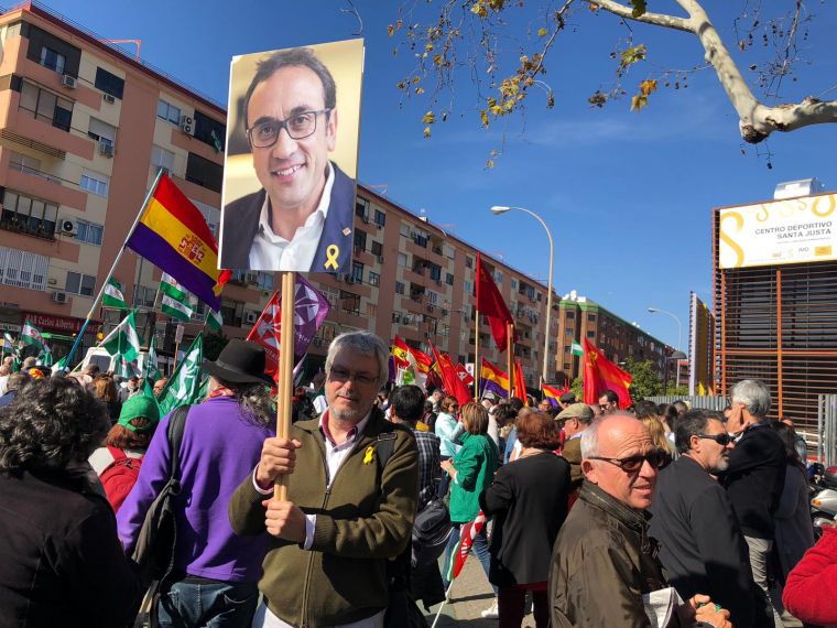 Manifestació a favor dels presos polítics a Sevilla