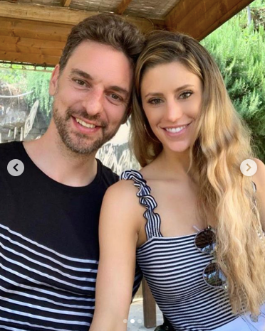 Pau Gasol, amb la dona de viatge de noces  Instagram