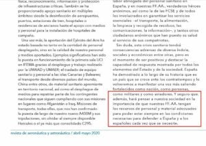 La part de l'editorial de la revista que reclama més recursos