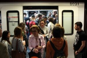 Un dia de vaga al metro de Barcelona el 2016