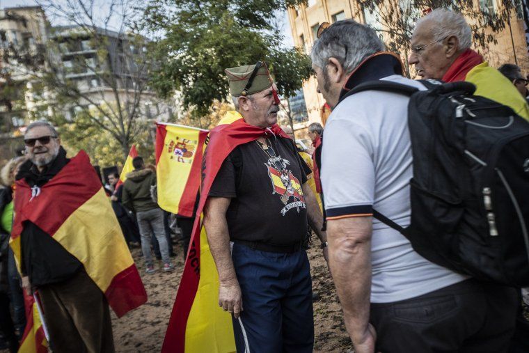 Un exlegionari, a la celebració de la Constitució