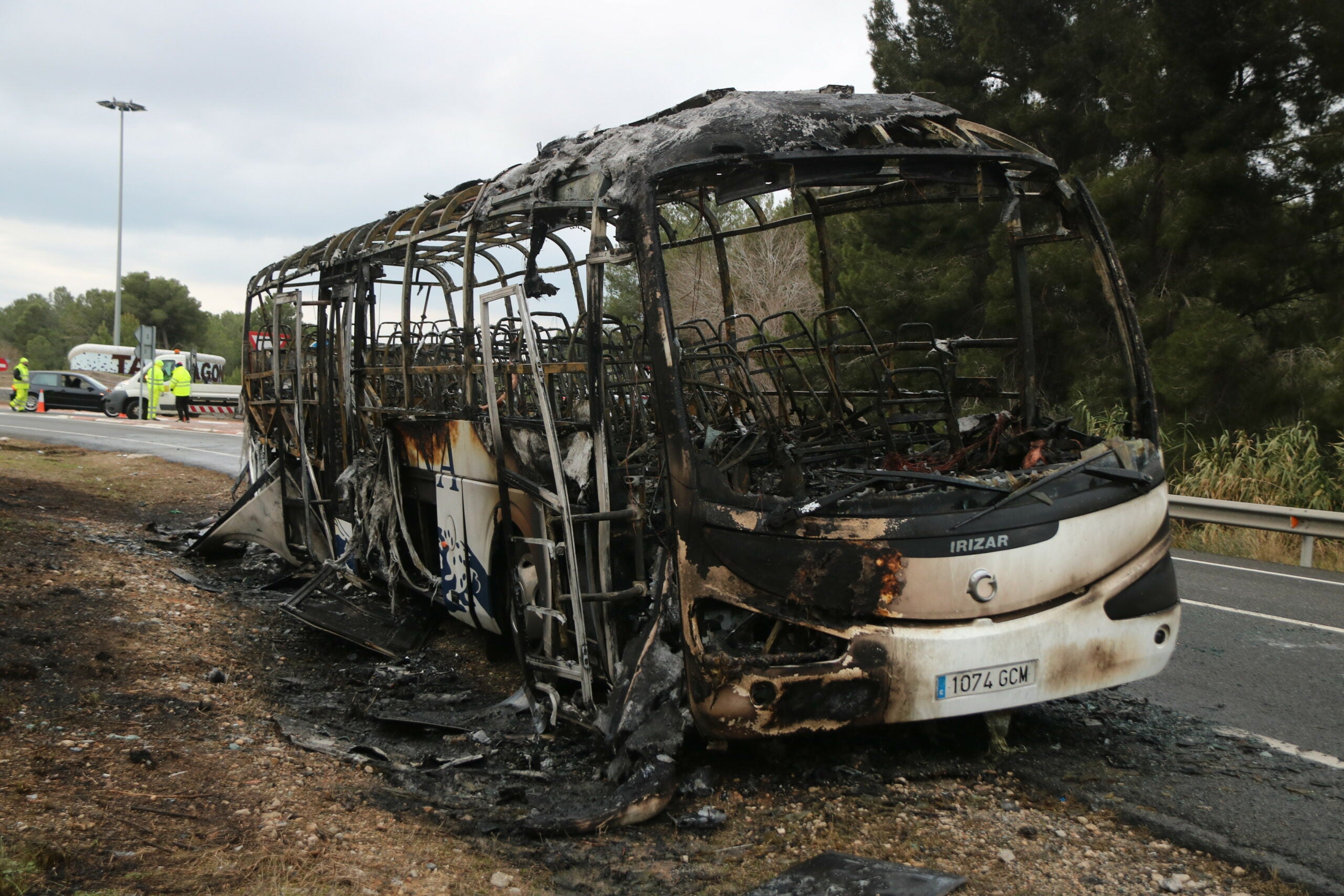 L'autocar incendi a la N-240 | ACN