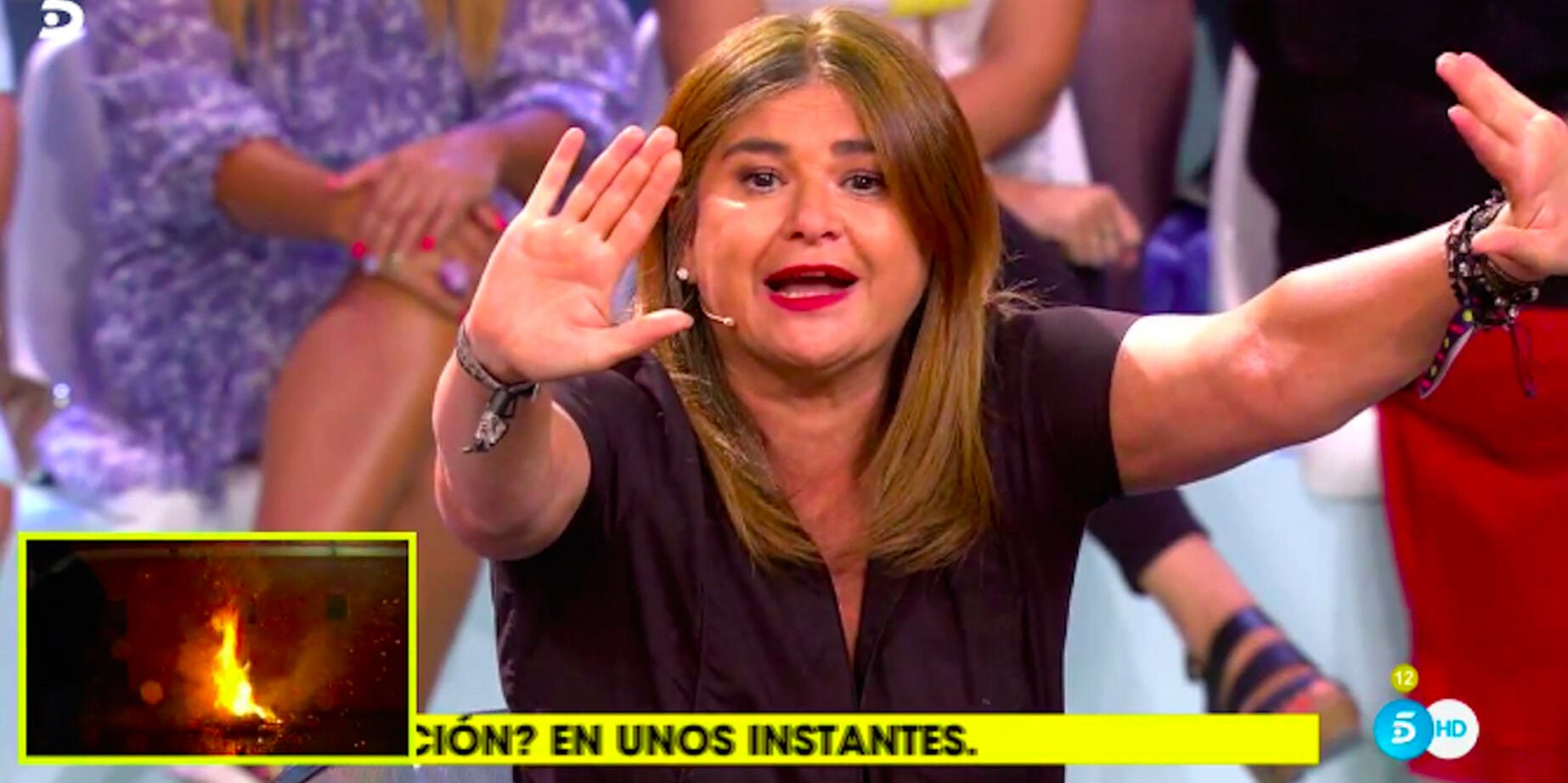 Lucía Etxebarría esclata en directe - Telecinco