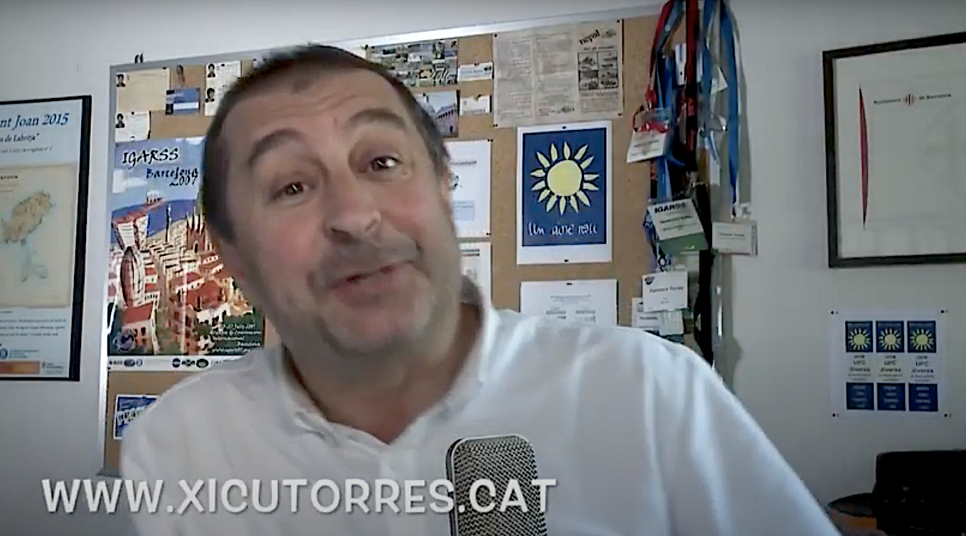 Francesc Torres, rector de la UPC, en un vídeo de campanya del 2017