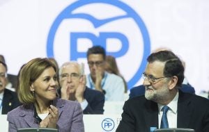 Cospedal amb Rajoy, en una imatge d'arxiu | ACN