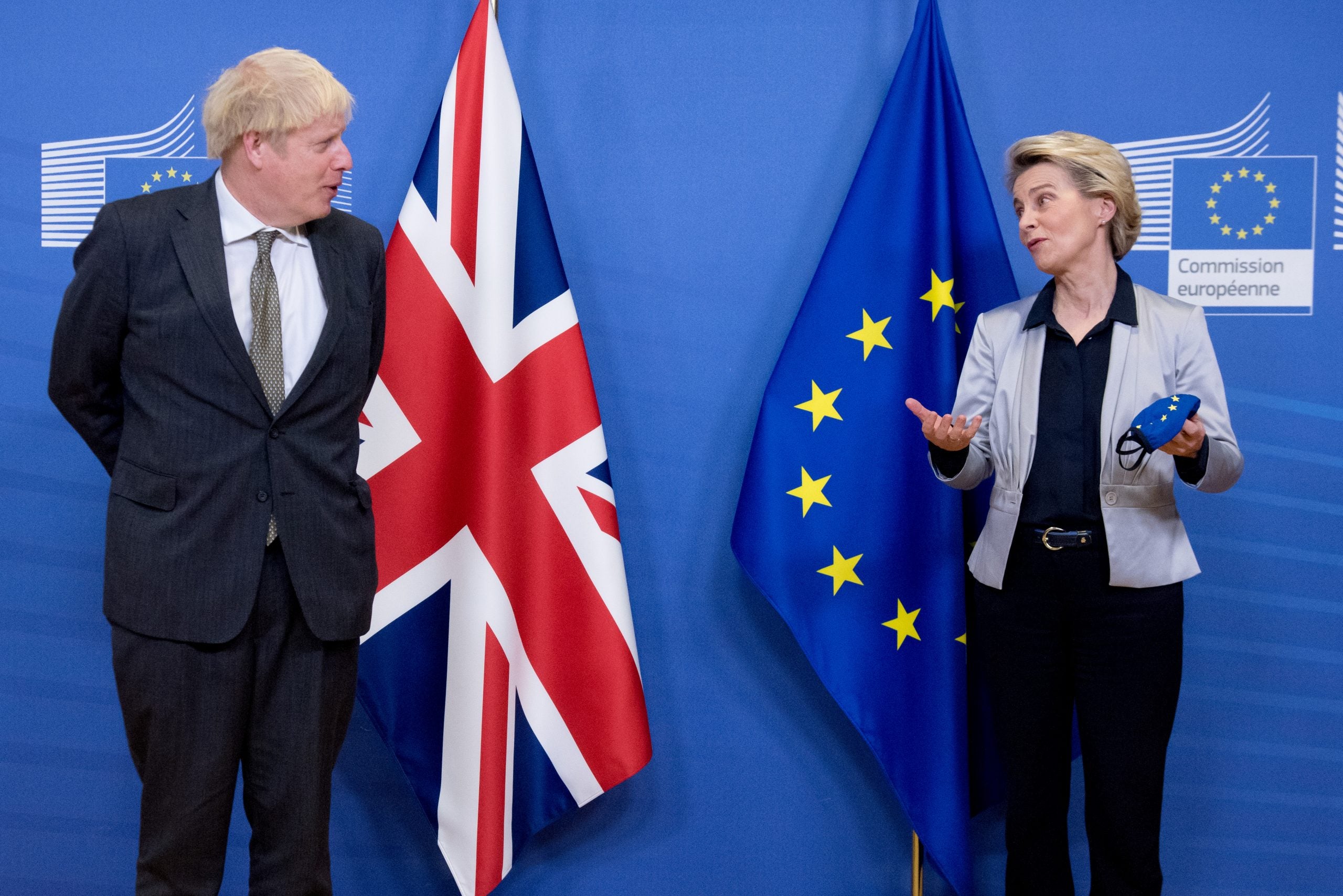 Ursula von der Leyen amb Boris Johnson / ACN