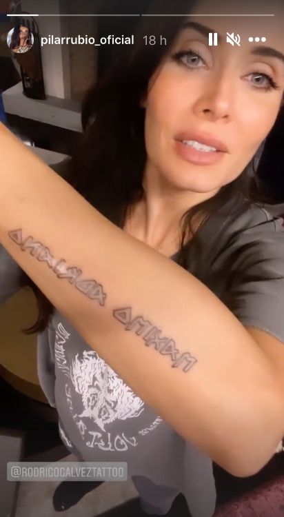 Pilar Rubio ensenya el seu nou tatuatge   Instagram