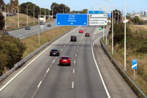 La C-32 en direcció nord al seu pas per Vilassar l'1 d'abril de 2021 a quarts de cinc de la tarda | ACN