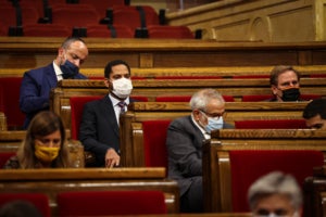 Alejandro Fernández, Ignacio Garriga i Carlos Carrizosa, els tres líders dels partits de dretes unionistes / Jordi Borràs