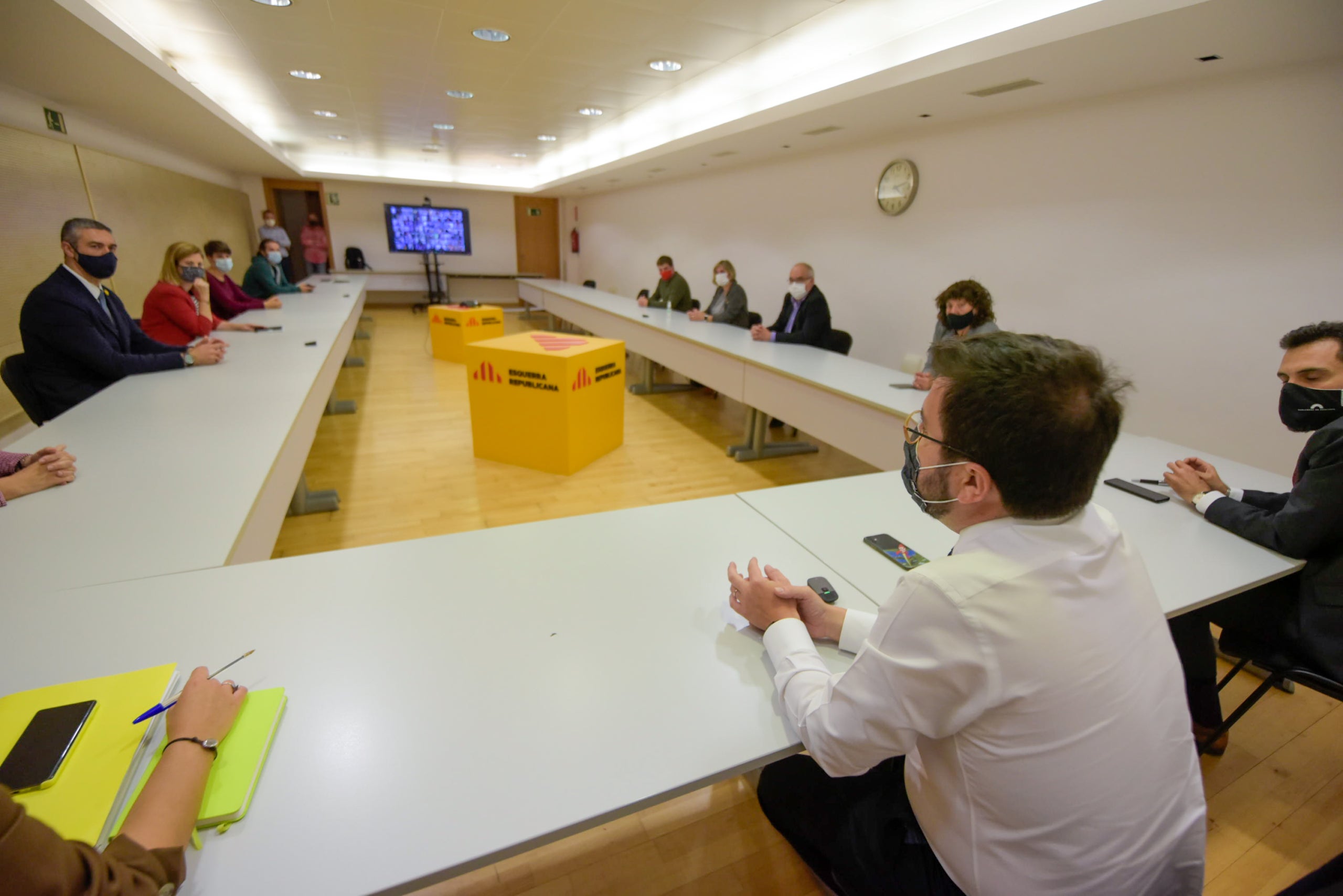 Imatge d'arxiu d'una reunió extraordinària de l'executiva d'ERC | ACN