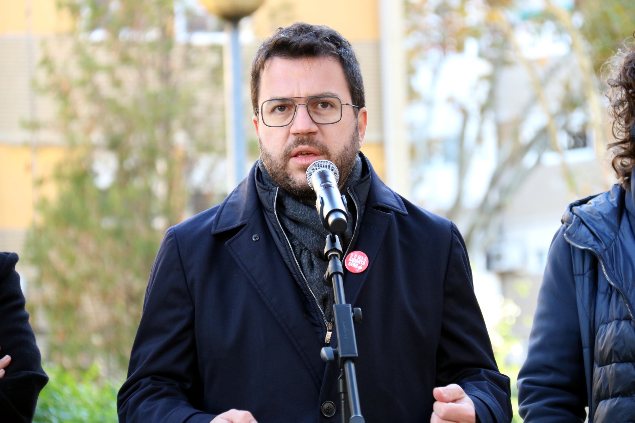 El president del Govern, Pere Aragonès a Badia del Vallès / ACN
