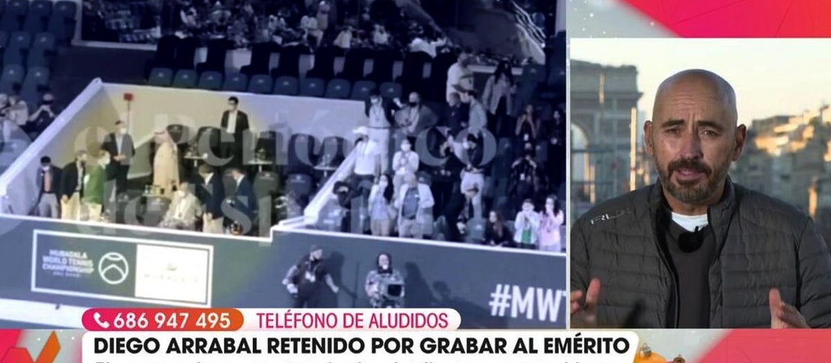 Diego Arrabal, retingut per gravar Joan Carles a Abu Dhabi -- Telecinco 
