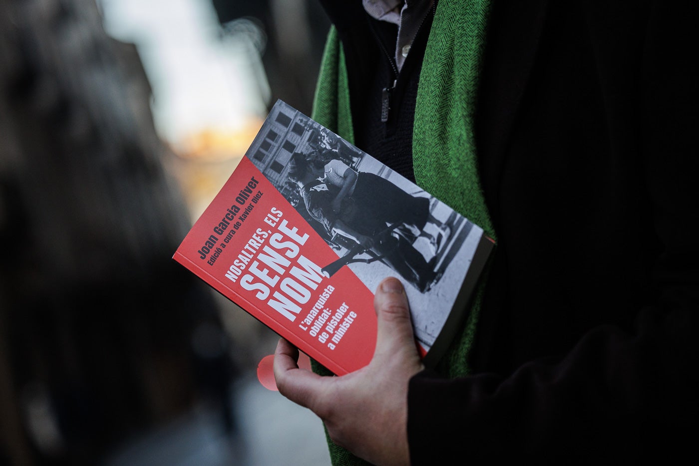 L'historiador i col·laborador d'El Món Xavier Diez, editor de la nova versió de les memòries de l'anarquista Joan Garcia Oliver / Jordi Borràs