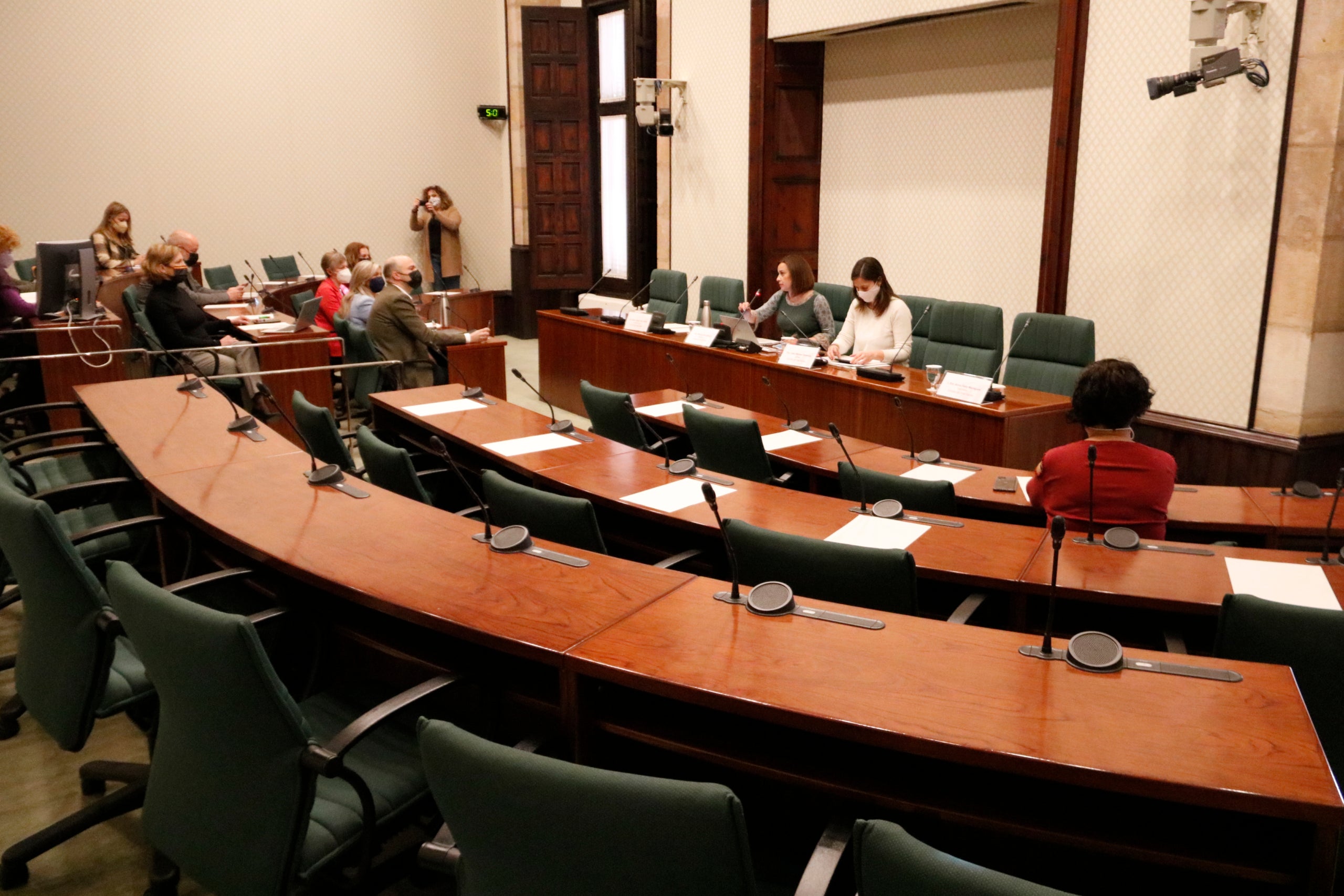 Una imatge de la Comissió de Drets Socials que no s'ha pogut celebrar / ACN