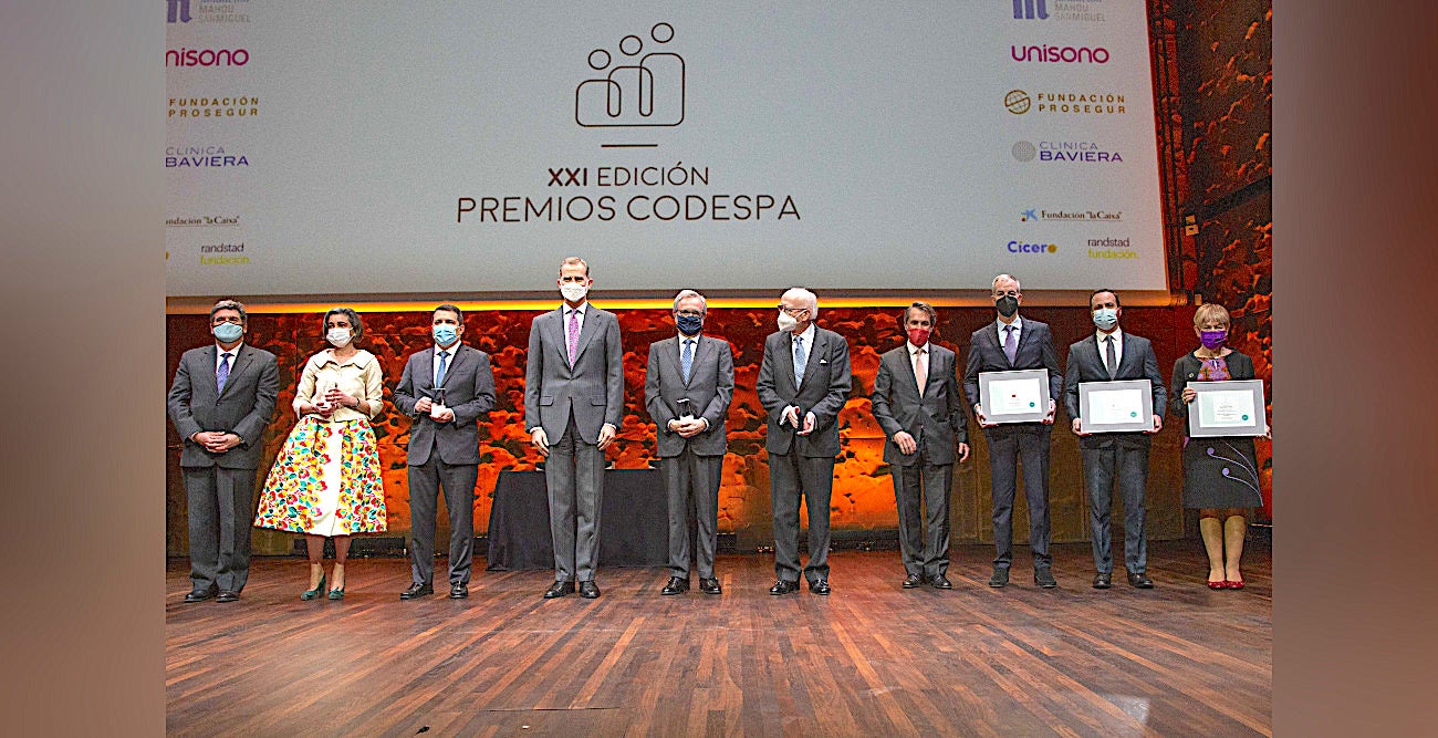 Lliurament dels XXI Premis Codespa, en què ha estat guardonada la Fundació Naturgy