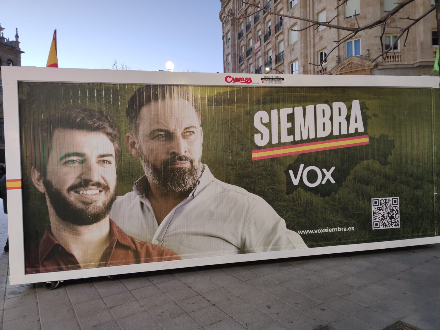 Propaganda de Vox al cenre de Valladolid / JAG