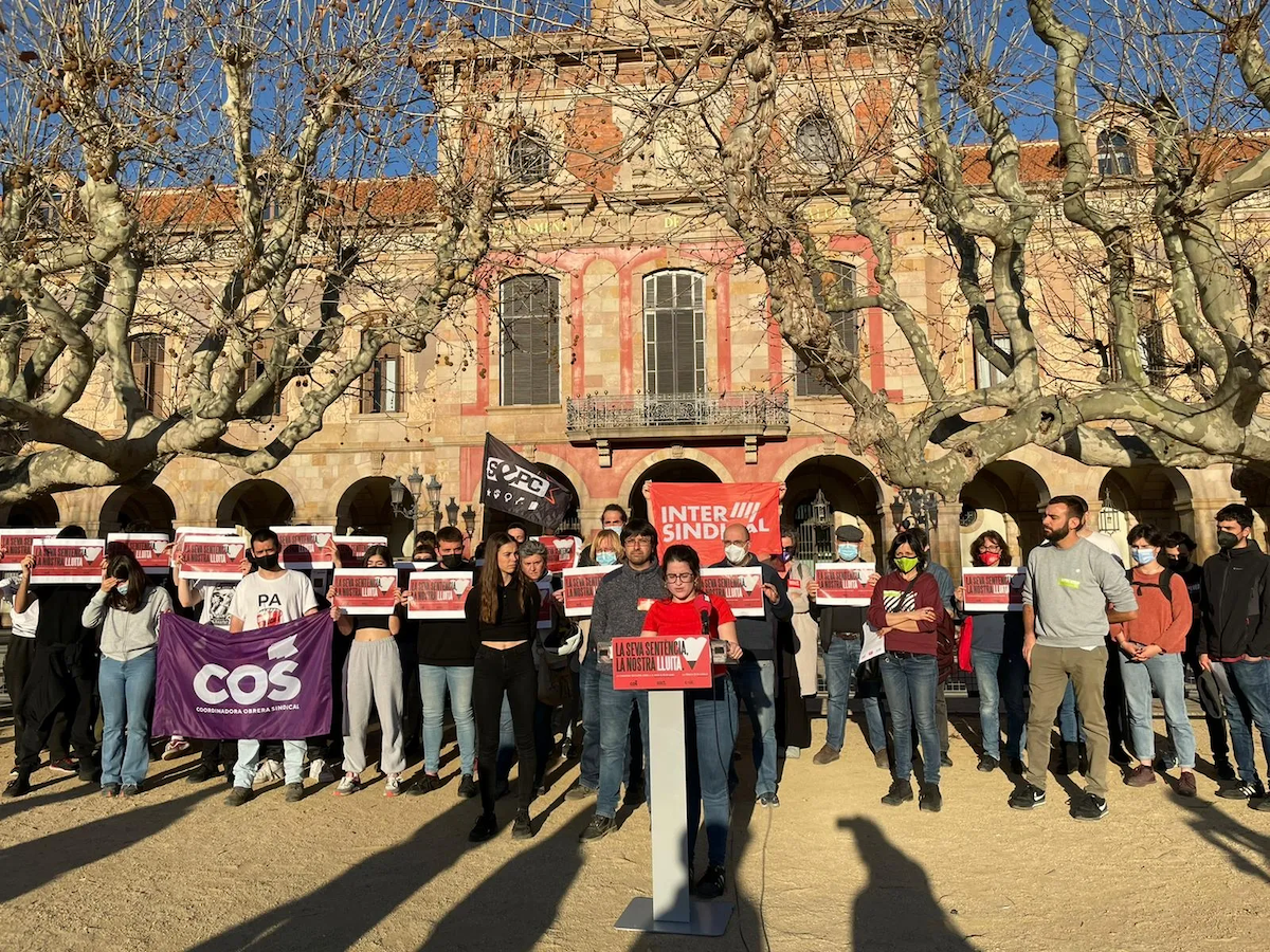 Els sindicats La Intersindical, COS, SEPC i USTEC convoquen una vaga el 23 de març contra la sentència del 25% de castellà / I.N