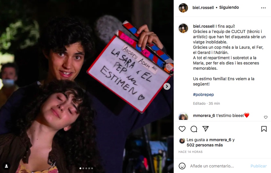 El Biel Rossell s'acomiada de 'Cucut' - Instagram