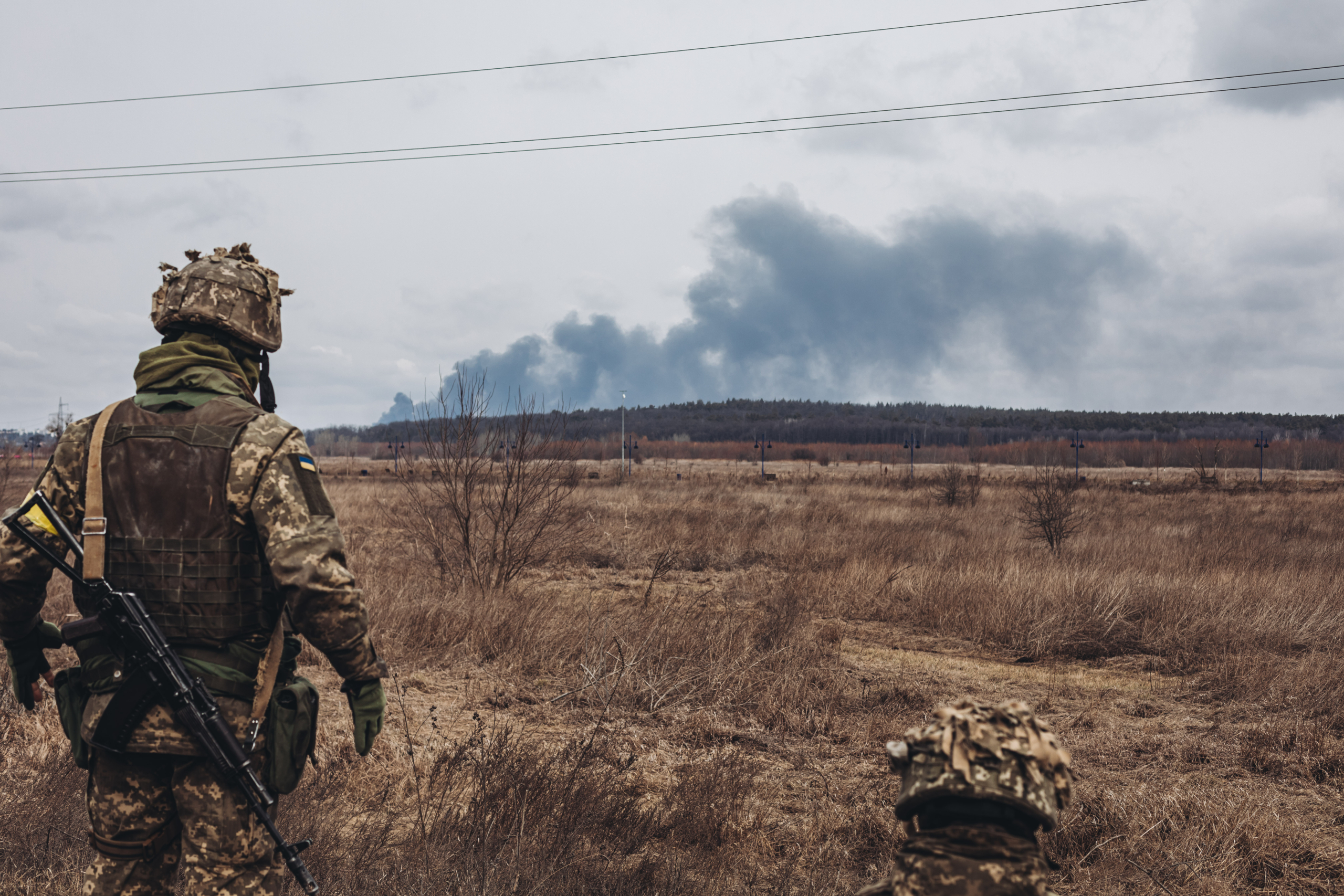 Un soldat ucraïnès a Irpin / EP