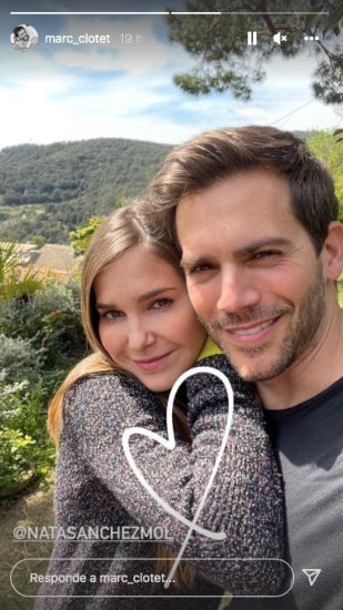Marc Clotet i Natalia Sánchez, junts al jardí de casa - Instagram