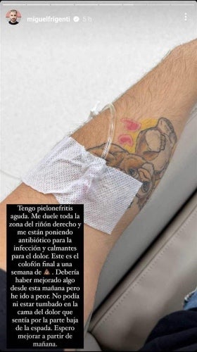 Miguel Frigenti, a l'hospital - Instagram
