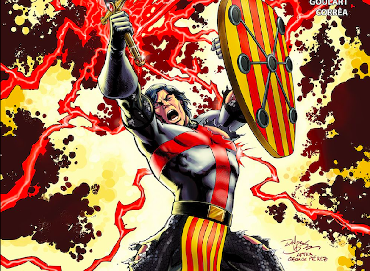 Fragment de la portada del còmic Capità Catalunya / H.T.