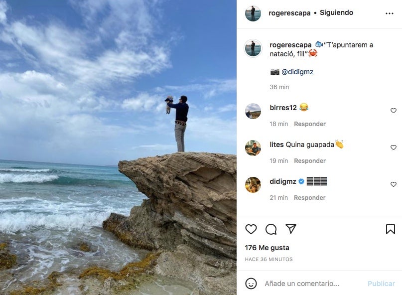 Roger Escapa publica una foto divertida amb el fill - Instagram