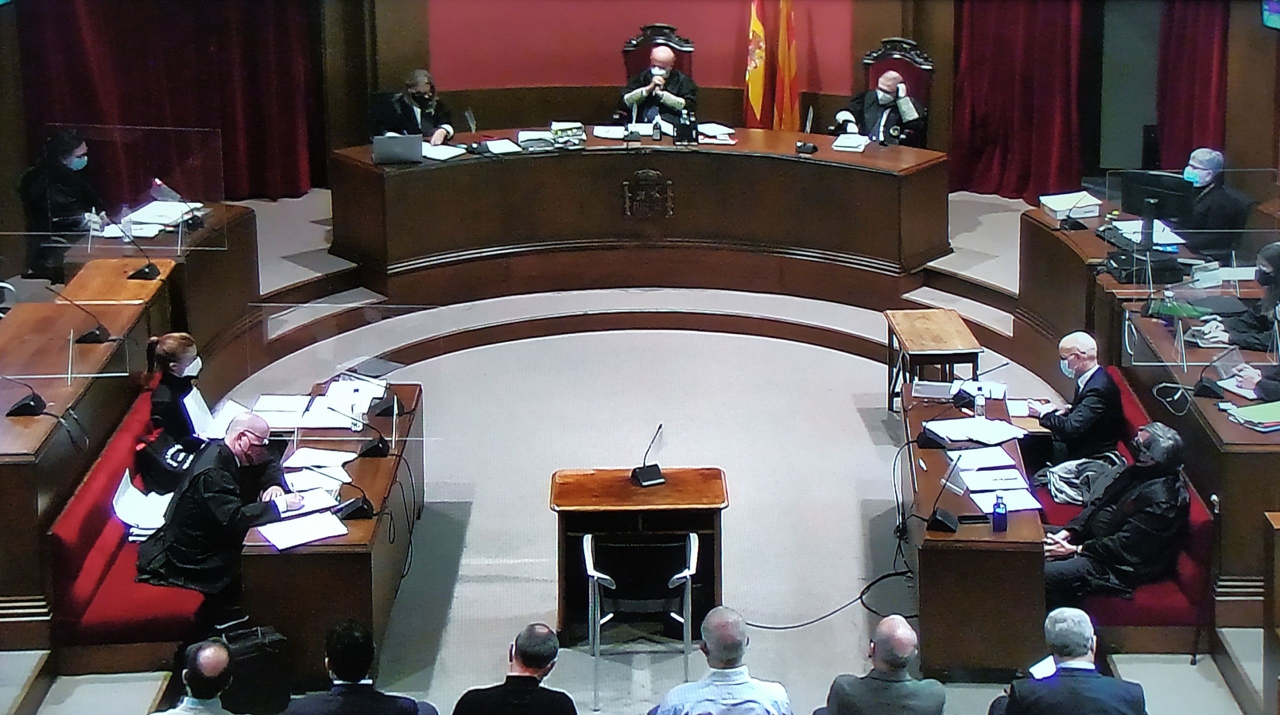 Judici a exdirectius de l'Agència Catalana de l'Aigua (ACA) a la Audiència de Barcelona, el 10 de gener del 2022 /
EUROPA PRESS
