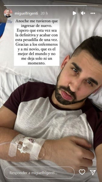 Miguel Frigenti torna a l'hospital - Instagram