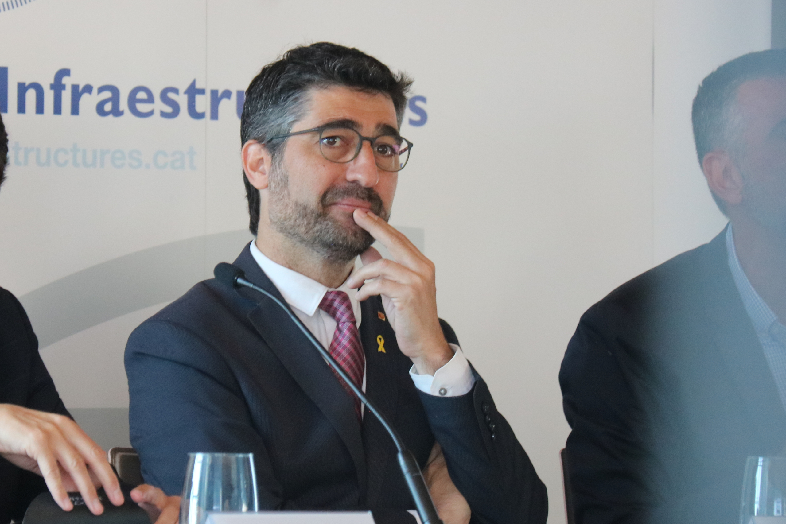 El conseller de Territori, Jordi Puigneró, en una conferència al Cercle d'Infraestructures / Marta Vidal