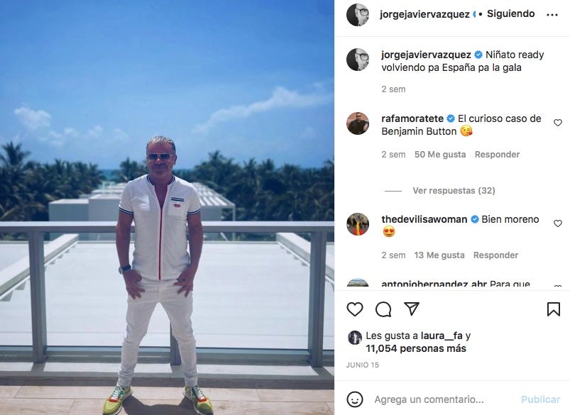 Jorge Javier, de vacances - Instagram