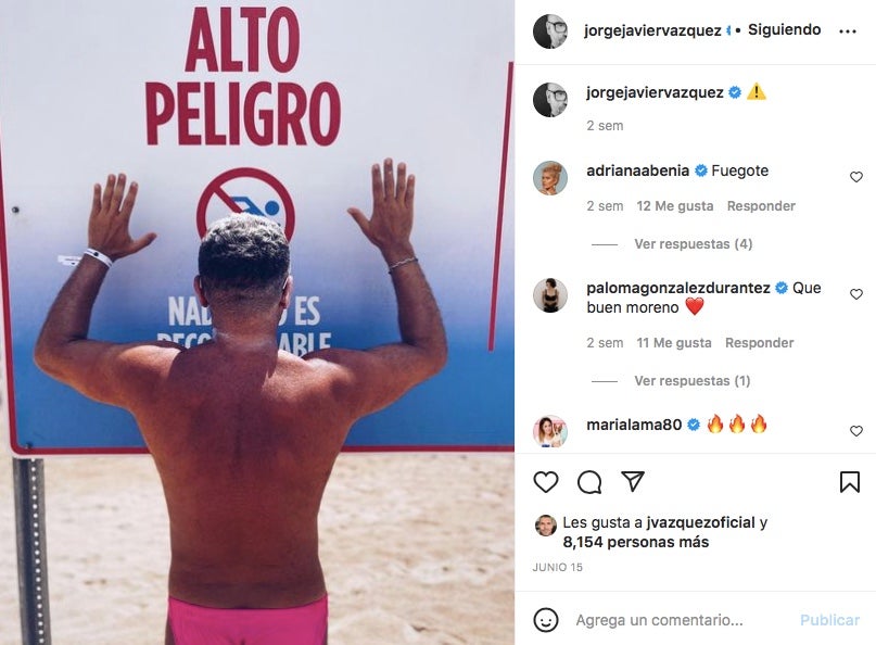 Jorge Javier desconnecta durant les vacances - Instagram