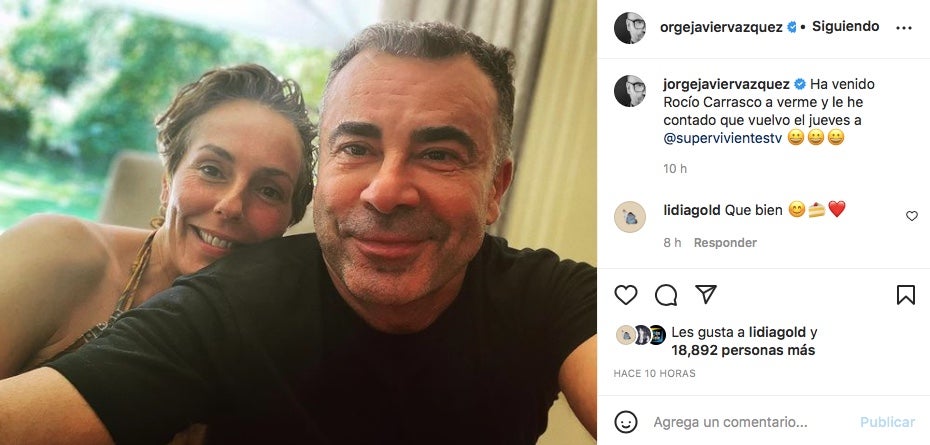 Jorge Javier Vázquez queda amb Rocío Carrasco - Instagram