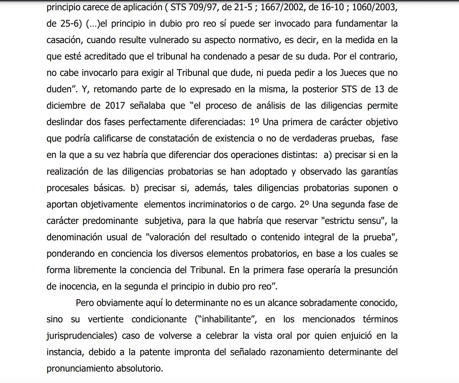 Part de la resolució de l'Audiència de Barcelona on retreu a la jutgessa d'instància que hagi aplicat malament el principi in dubio pro reo/QS