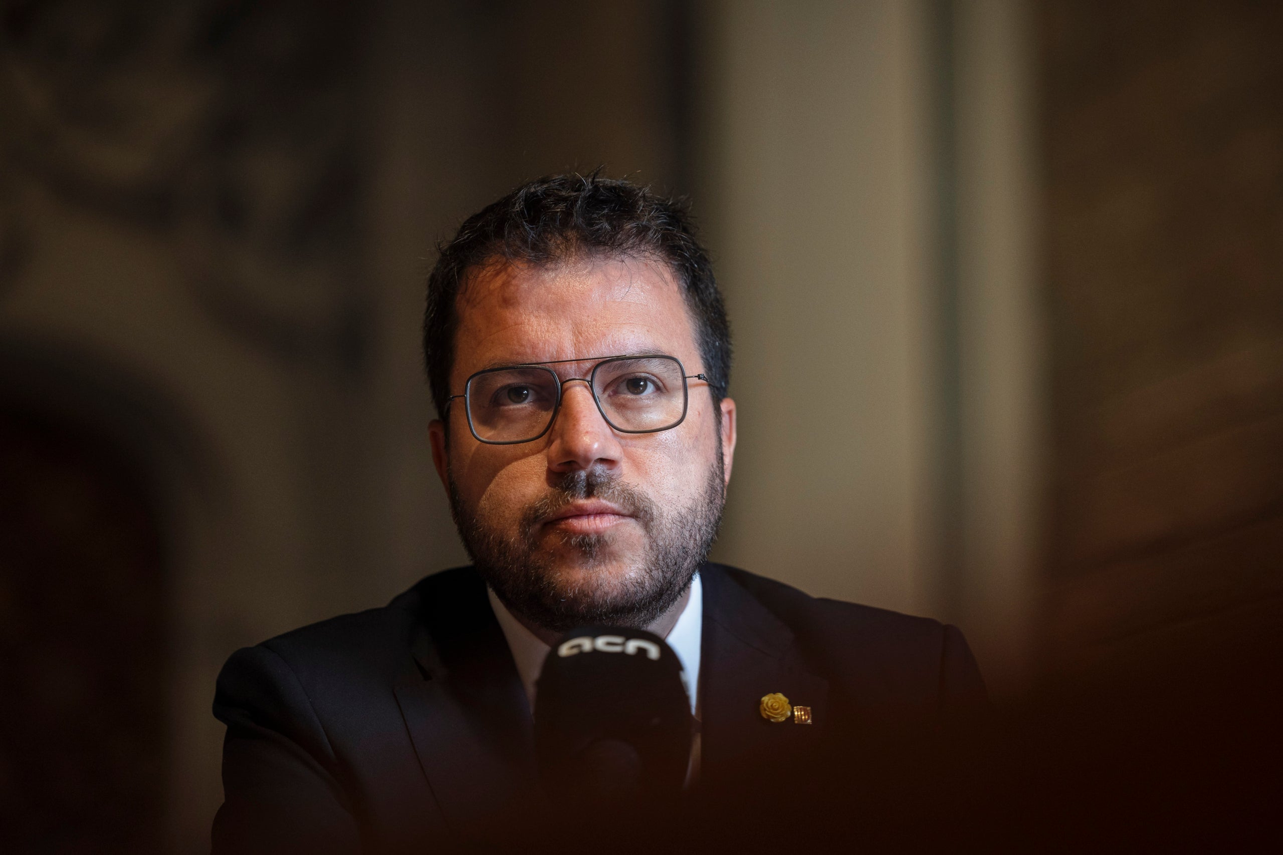 El president de la Generalitat, Pere Aragonès, en una entrevista amb l'ACN al Palau de la Generalitat Data de publicació: divendres 19 d’agost del 2022, 06:00 Localització: Barcelona Autor: Jordi Borràs