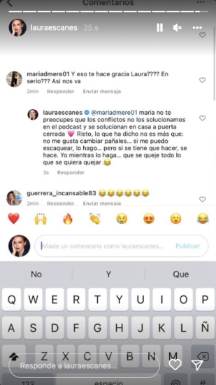 Laura Escanes, enfadada davant les crítiques - Instagram