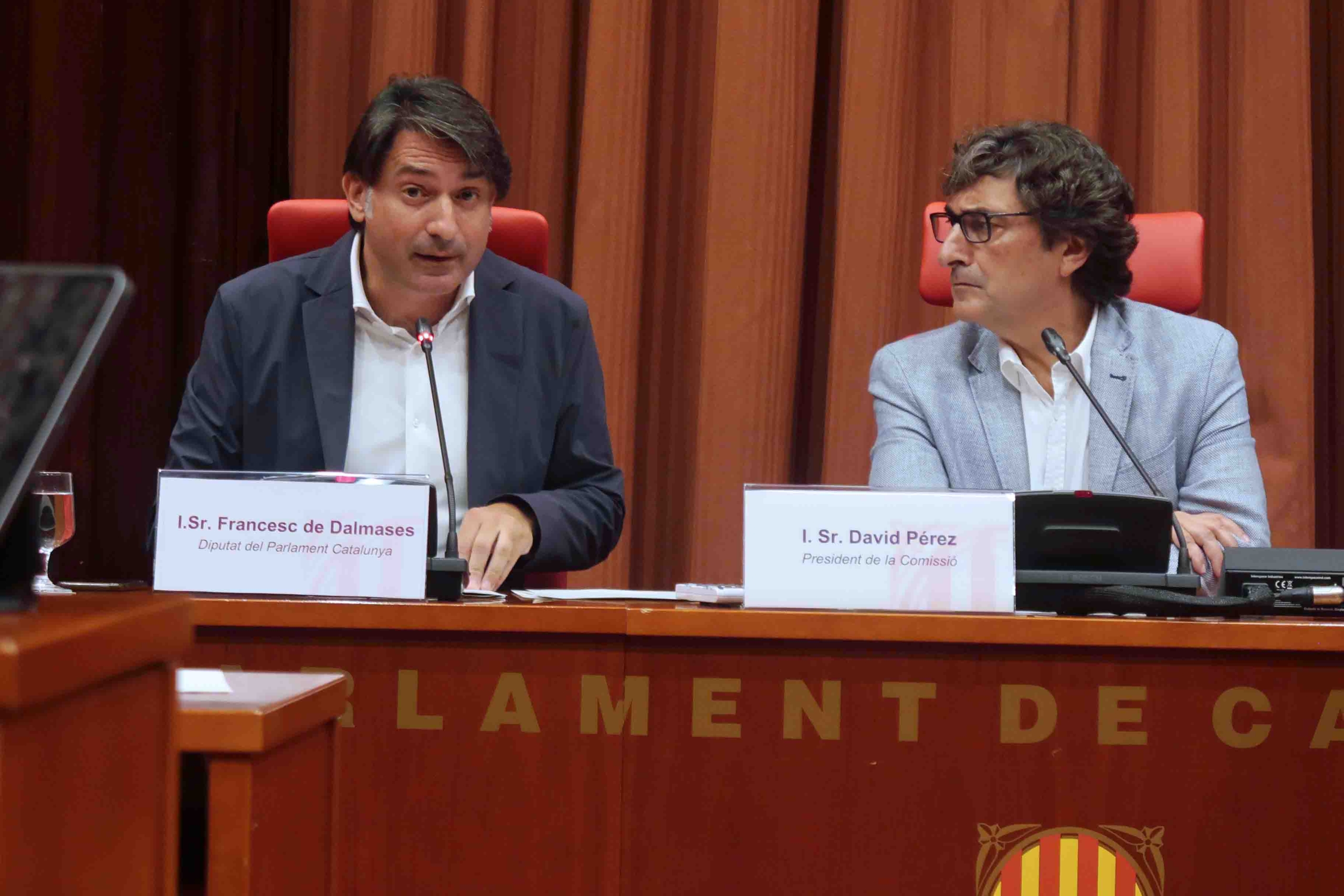 El diputat de Junts Francesc de Dalmases a la comissió de control de la CCMA al Parlament en què s'ha tractat el cas de la discussió del 'FAQS'/ Parlament de Catalunya
