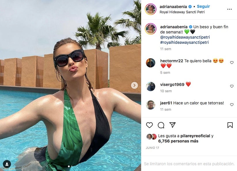 Adriana Abenia ha gaudit d'un estiu molt familiar - Instagram